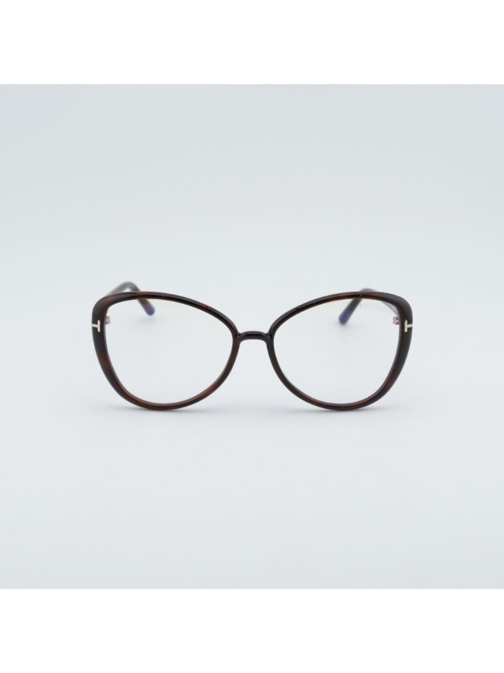 Tom Ford FT5907-B 052 Eyeglasses Havana 55mm Butterfly Frame, Blue Light Block - Picture 3 of 10